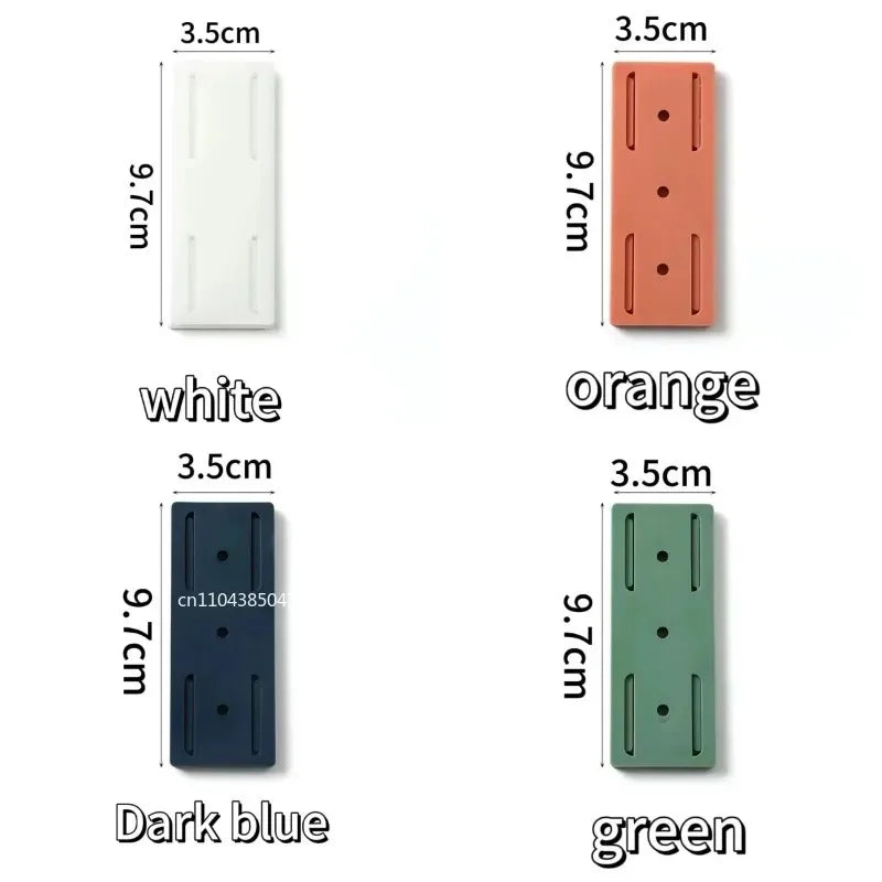 1-20Pcs Wall-Mounted Power Strip Holder Self-Adhesive Desktop Socket Fixer Strip Fixator Plug Socket Cable Wireorganizer Rack
